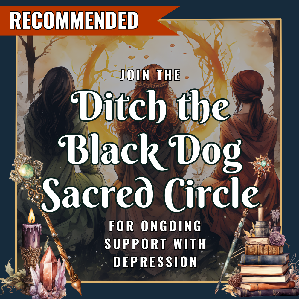 ditch the black dog of depression sacred circle